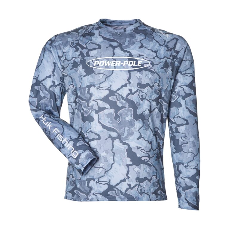 Power-Pole Huk Camo LS Tee